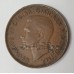 AUSTRALIA 1946 . ONE 1 PENNY . ERROR . RARE PLANCHET FLAW